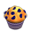 Muffin de Mirtilo Desidratado