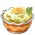 Puré de batata com ruibarbo-do-chão