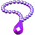 Colar de Cristal Roxo